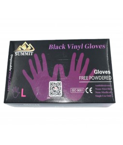 قفازات طبية أسود 80X10