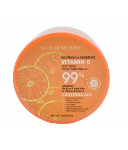 ناتشر ريبوت جل صبار 99 %  مدور فيتامين سي C المهدئ والمرطب 300 مل - شد 12 علبة