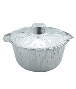 قدر قصدير مع الغطاء مقاس حبة دجاج - شد 100 حبة