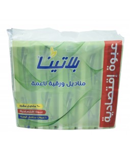 مناديل ورقية ناعمة من بلاتينا 600 منديل مفرد في العلبة - شد 10 علبة