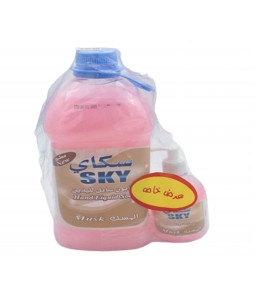 صابون سائل لليدين من سكاي SKY المسك 3 لتر + 400 جرام - شد 4 علبة