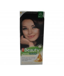 صبغة شعر ام ام بيوتي MM Beauty فيتو آند كولور كومبلكس بني داكن M17   - شد