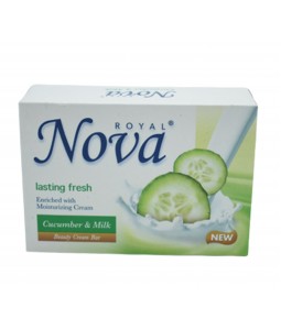 صابون نوفا خيار وحليب 140 جرام - شد 4 درزن